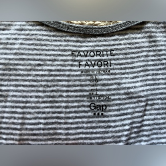 EUC-Women’s, GAP, Stretch Tanks-Set of 2 (Sz L) Lt. Grey and Grey/White Stripe. - Picture 3 of 4